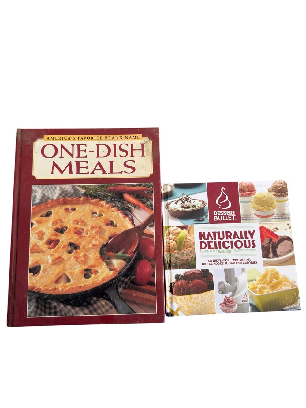 ONE-DISH MEALS and Naturally Delicious Cookbooks (2 Pack)